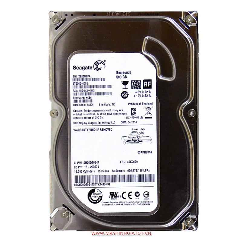 HDD SEAGATE 500GB Cũ SATA3 - 7200RPM
