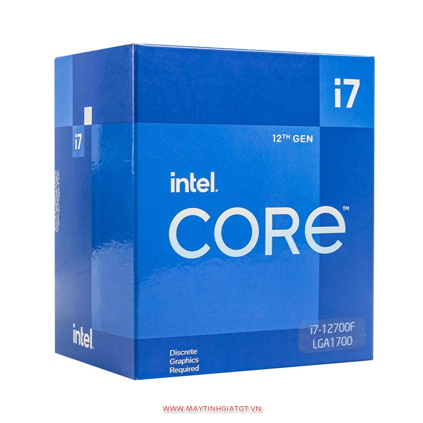 CPU Intel Core i7-12700F (Up to 4.8Ghz, 12 nhân 20 luồng, 25MB Cache) - Socket Intel LGA 1700)