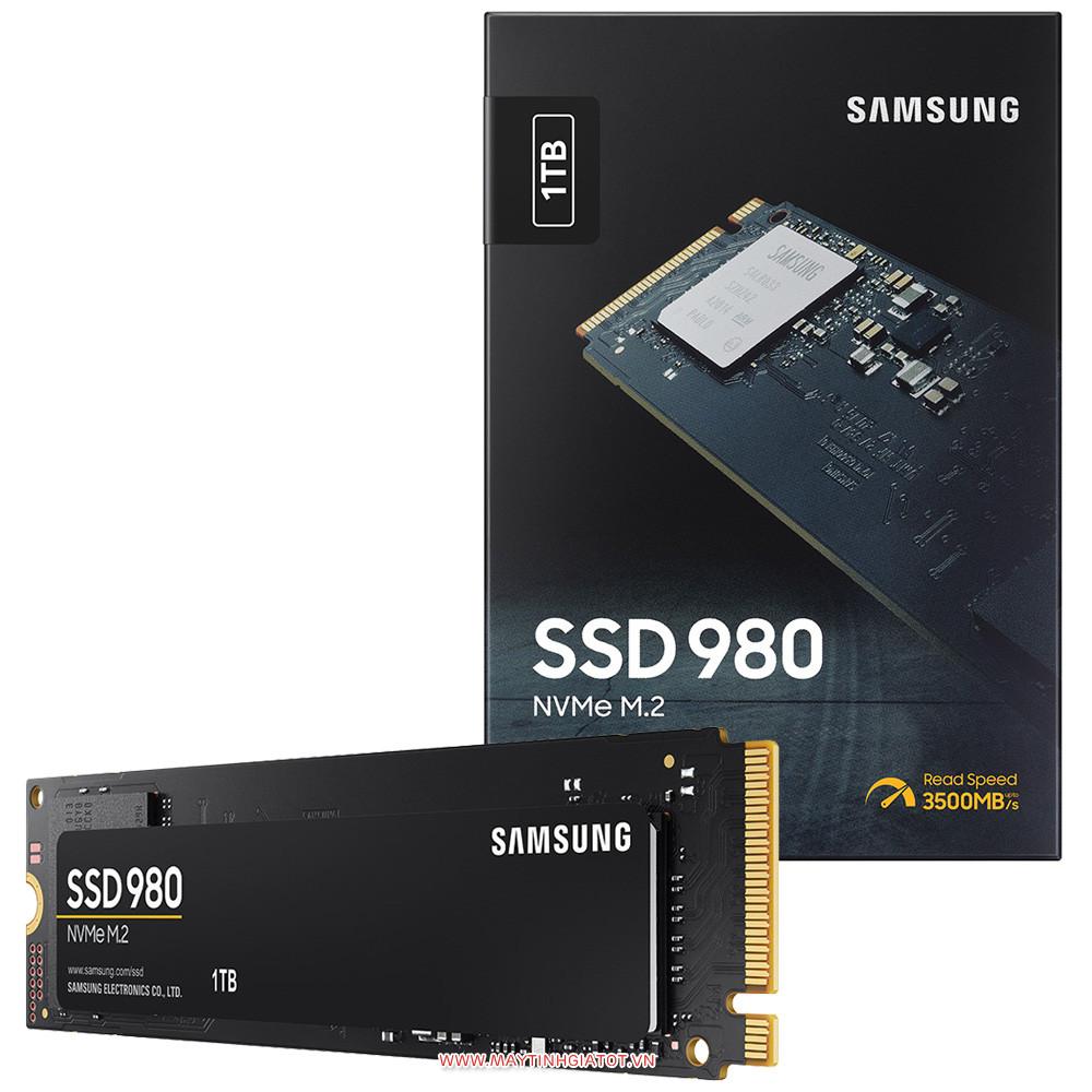 SSD Samsung 980 1TB PCIe NVMe 3.0x4 (Đọc 3500MB/s - Ghi 3000MB/s)