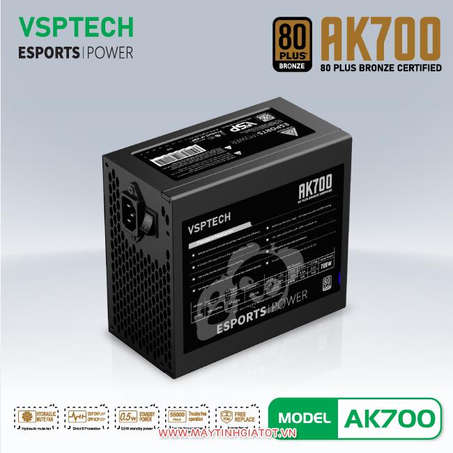 Nguồn máy tính VSPTECH AK700 80PLUS BRONZE 700W