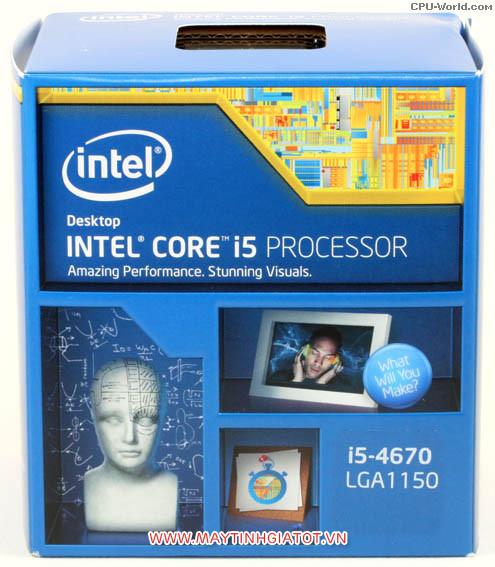 CPU INTEL CORE I5 4670 CŨ ( 3.4Ghz TURBO 3.8Ghz / 6M cache 3L )