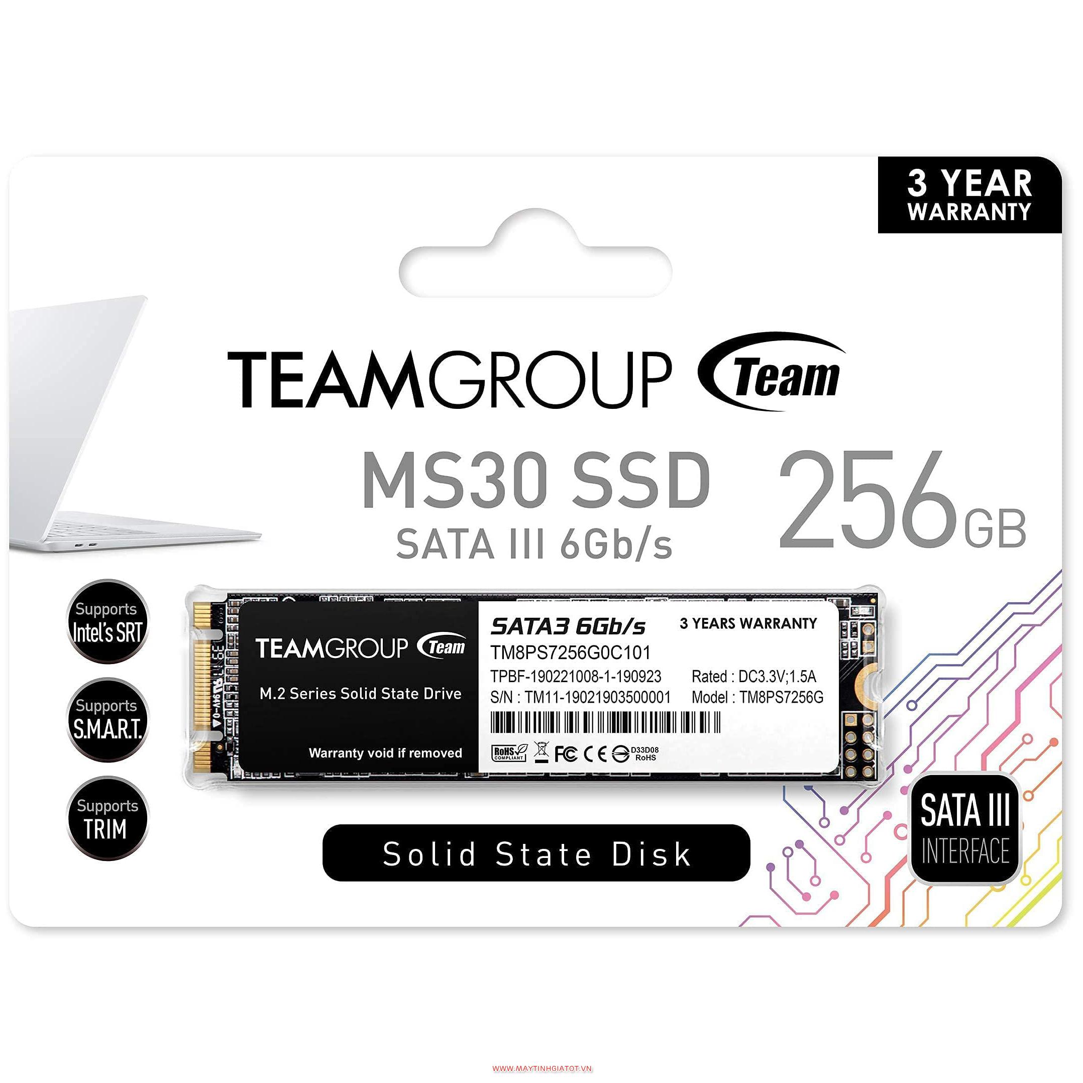Ổ cứng Team Group SSD MS30 M.2 SATA SSD 256Gb