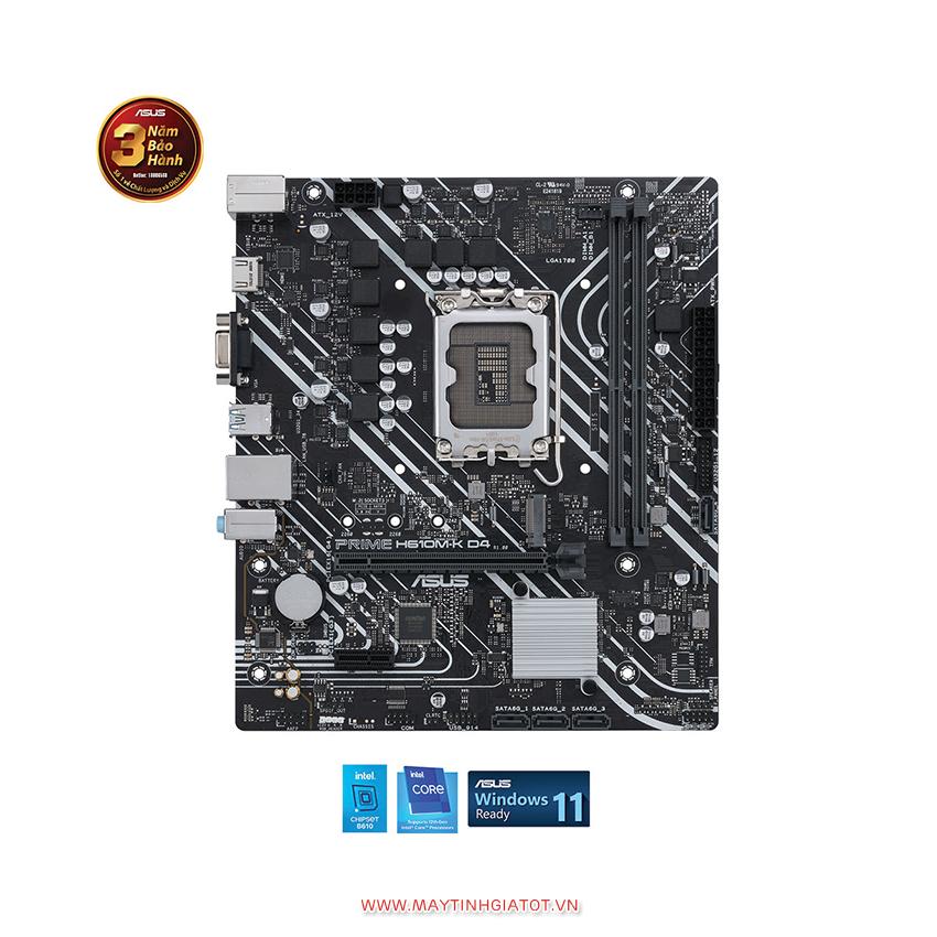 Mainboard Asus Prime H610M-K D4 (Intel H610, Socket 1700, 2 khe RAM DDR4)