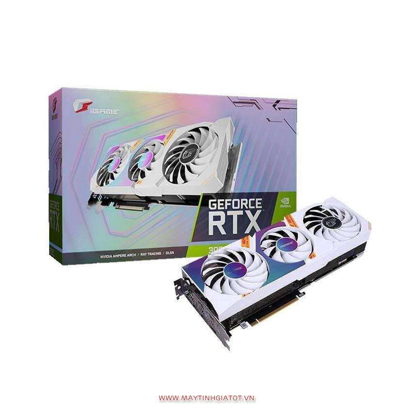 VGA Colorful iGame GeForce RTX 3060 CŨ Ultra W OC 12G-V (12GB GDDR6, 192-bit, HDMI +DP, 1×8-pin)